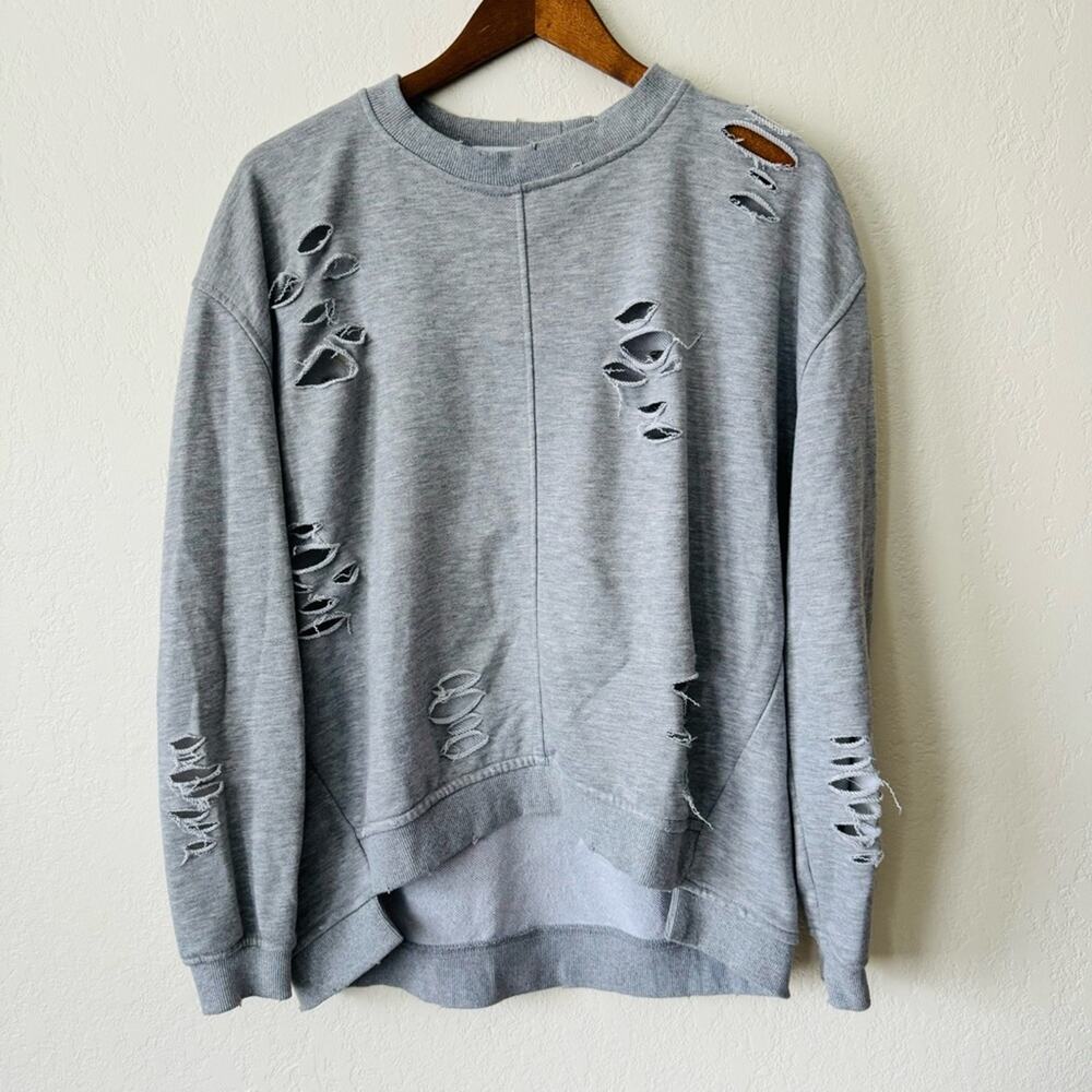 Allie Rae | pullover cut out crew neck sweater